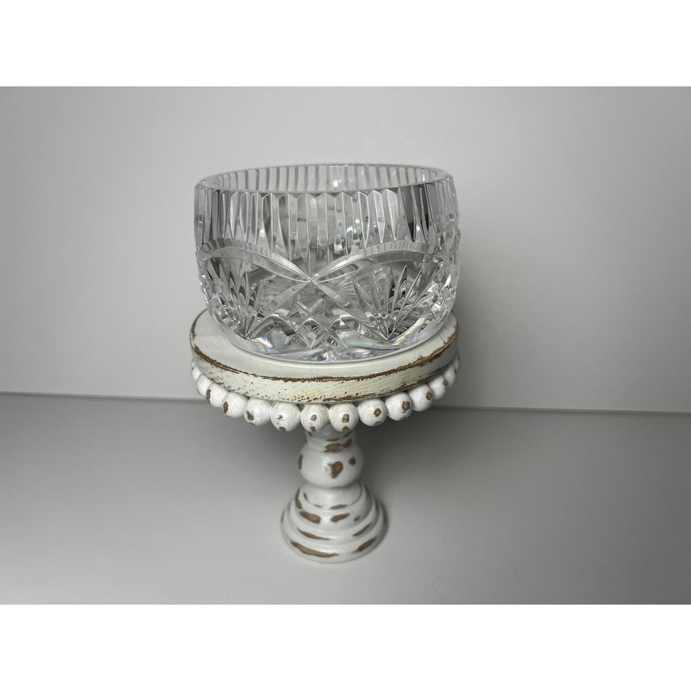 Vintage Irish Crystal Bowl - Sculptured Crystal, Hand Cut, Made in Ireland